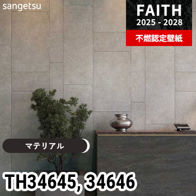 TH34645 TH34646 [マテリアル] サンゲツ 不燃認定壁紙 フェイス 2025