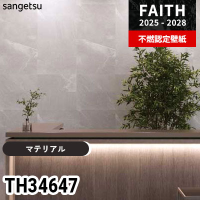 TH34647 [マテリアル] サンゲツ 不燃認定壁紙 フェイス 2025-28年 (m販売)