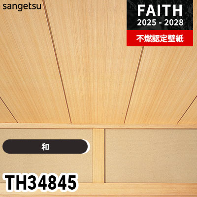 TH34845 [和] サンゲツ 不燃認定壁紙 フェイス 2025-28年 (m販売)