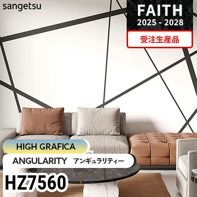 HZ7560 [ハイグラフィカ] 受注生産品 サンゲツ 不燃認定壁紙 フェイス 2025-28年 (巻販売)