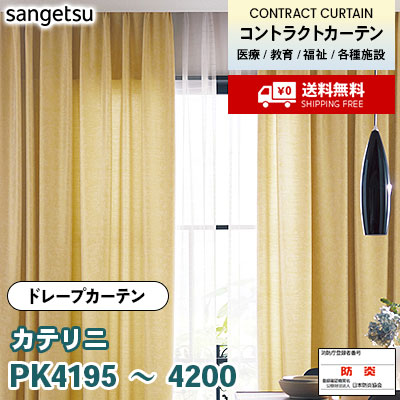 カーテン [カテリニ] PK4195～4200 6色 防炎 各種施設向け サンゲツ