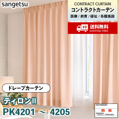 カーテン [ティロンⅡ] PK4201 PK4202 PK4203 PK4204 PK4205 防炎 各種