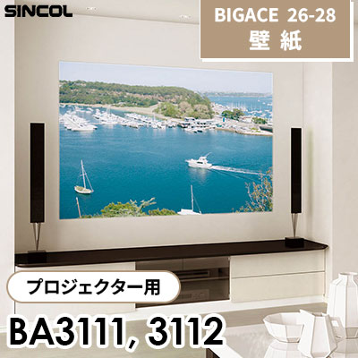 BA3111 BA3112 プロジェクター用 石目調 シンコール 壁紙 BIGACE ビッグエース 2026-28 (ｍ販売)