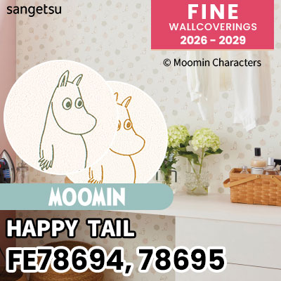 FE78694 FE78695 [MOOMIN] ムーミン 不燃 サンゲツ 壁紙 FINE ファイン