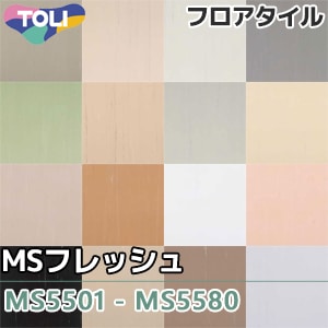 MS5501 ～ 5580 [MSフレッシュ] 東リ フロアタイル (マーブル模様/16色/300×300×2mm厚) ケース販売