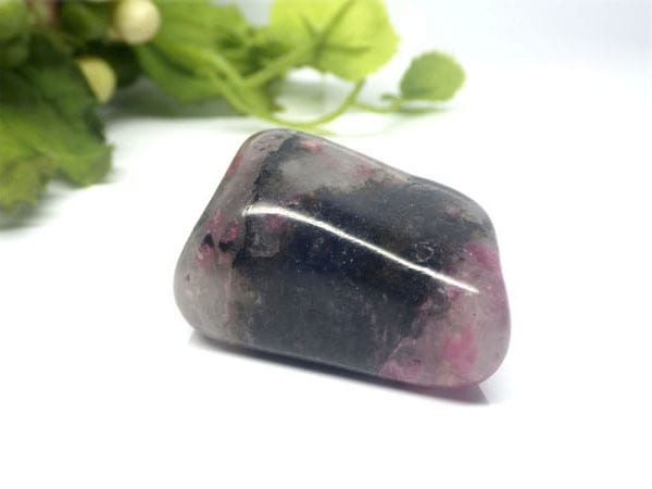 ロードナイトinクォーツ タンブル ( 薔薇輝石 )/ Rhodonite in Quartz