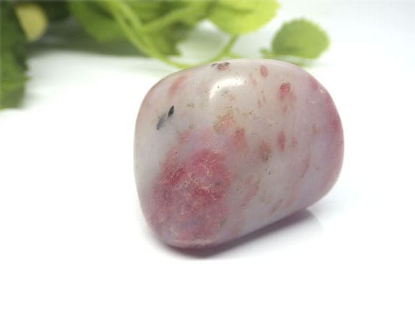 ロードナイトinクォーツ タンブル ( 薔薇輝石 )/ Rhodonite in Quartz