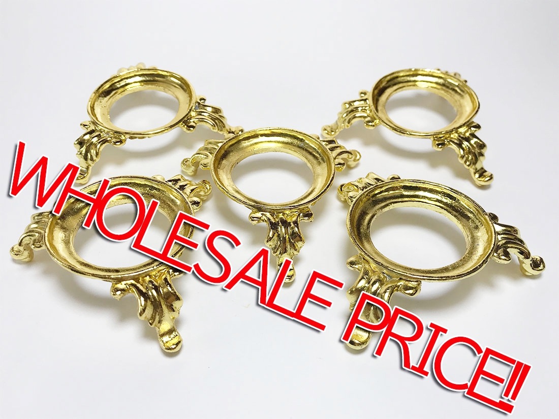 玉台Bタイプ ゴールドカラー LLサイズ(直径60～80mm丸玉推奨)  5個セット アソート