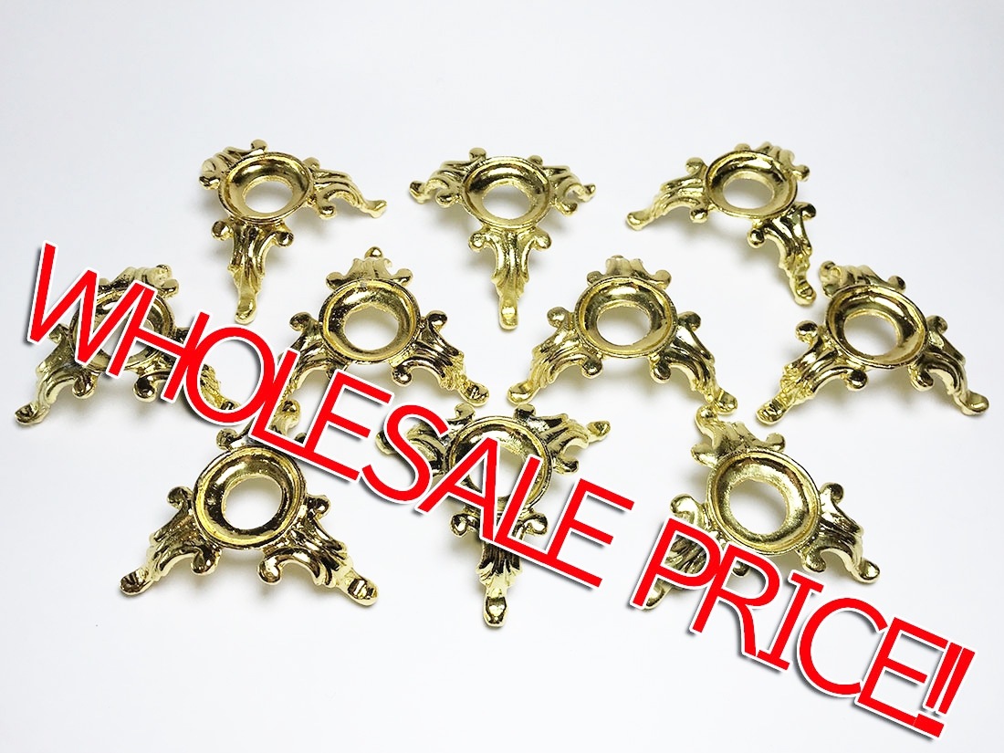 玉台Bタイプ ゴールドカラー Sサイズ (直径30～40mm丸玉推奨) 10個セット アソート