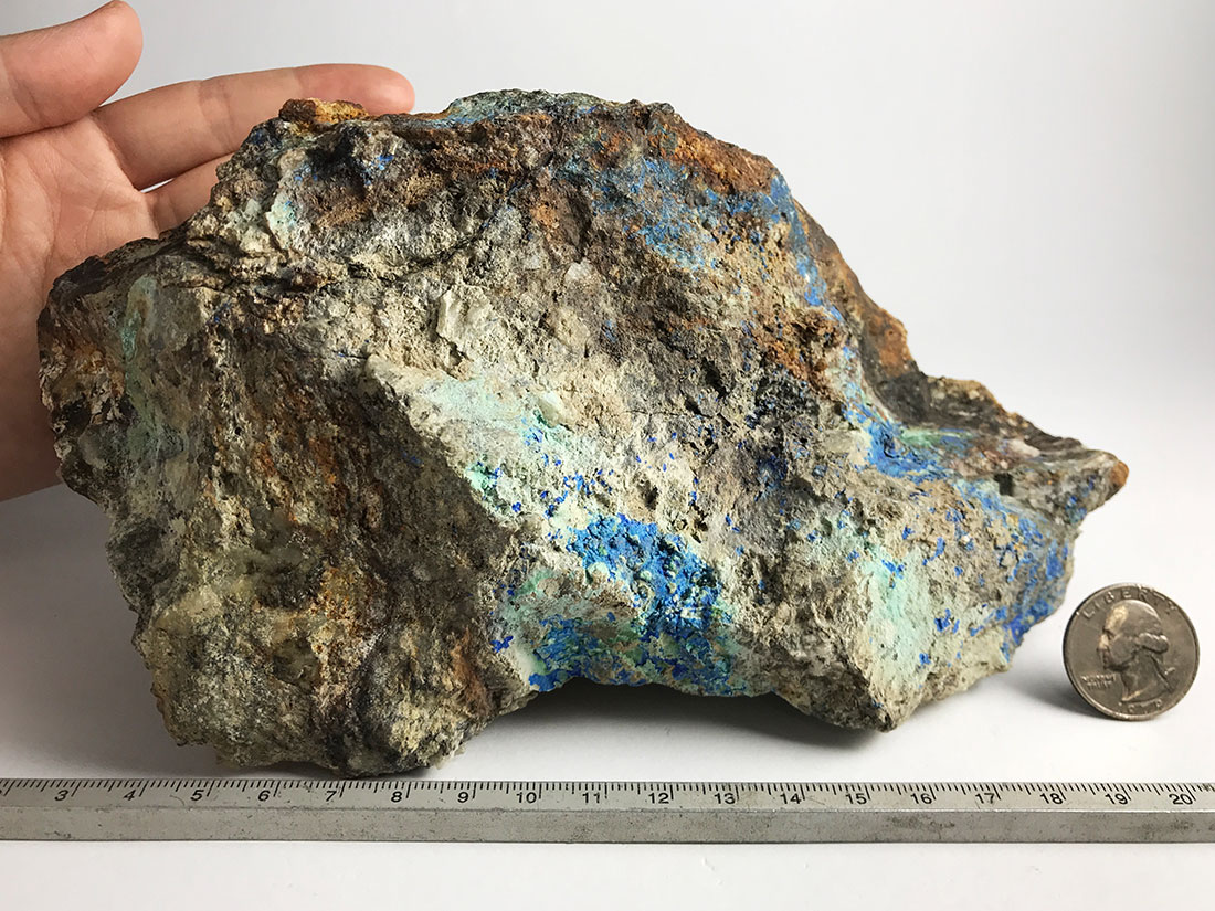 【鉱物標本/原石】リナライト　青鉛鉱　Linarite 395d39d33631339f8ac3495350ca06