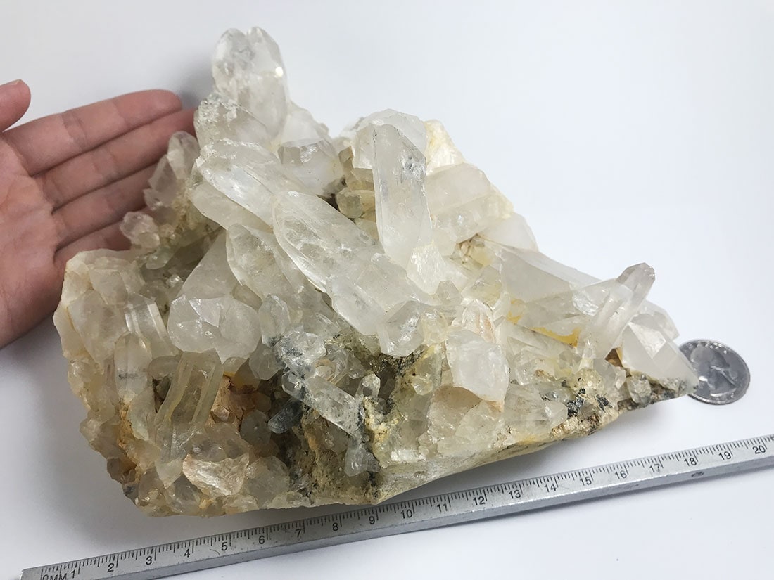 パルバティー渓谷産ヒマラヤ水晶クラスター