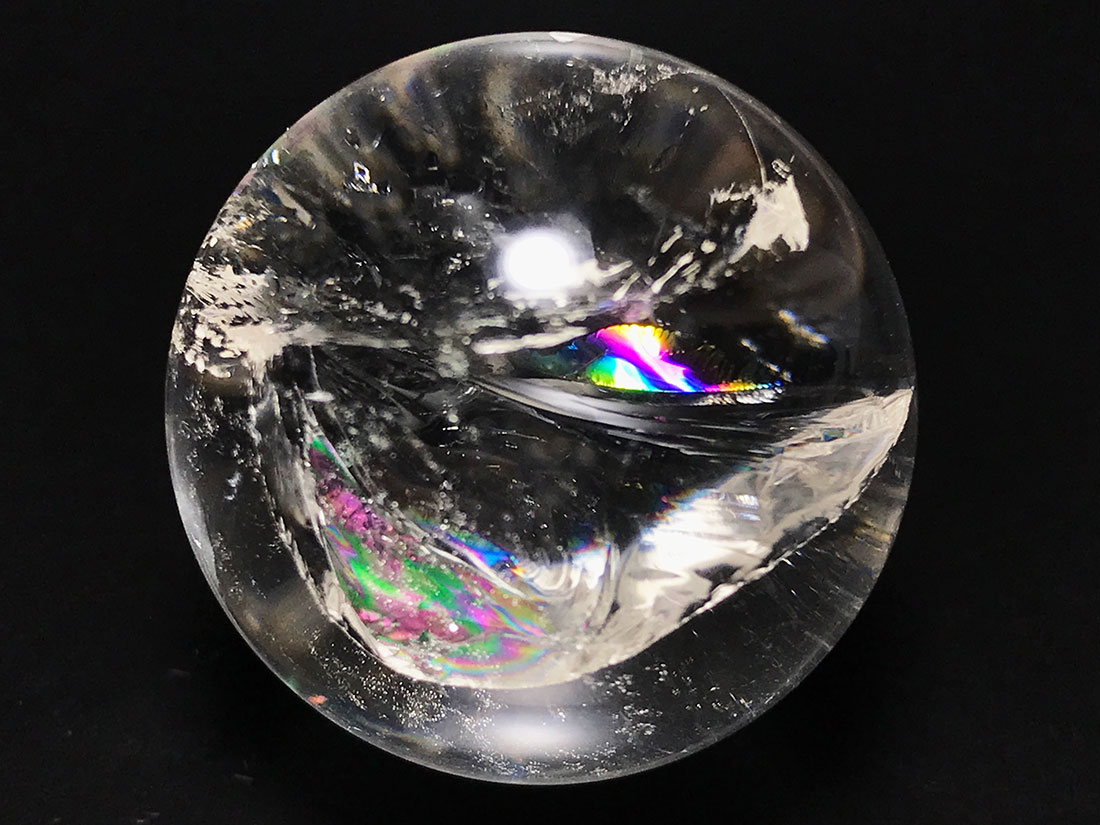 レインボークォーツ27mm丸玉/Iris Quartz
