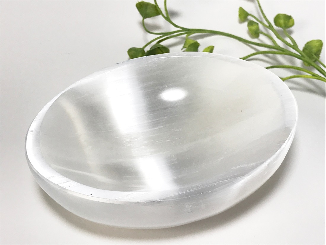 セレナイトオーバル型ディッシュ/Selenite dish