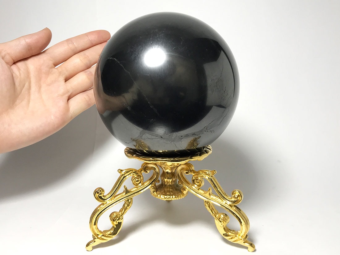 シュンガイト100mm丸玉