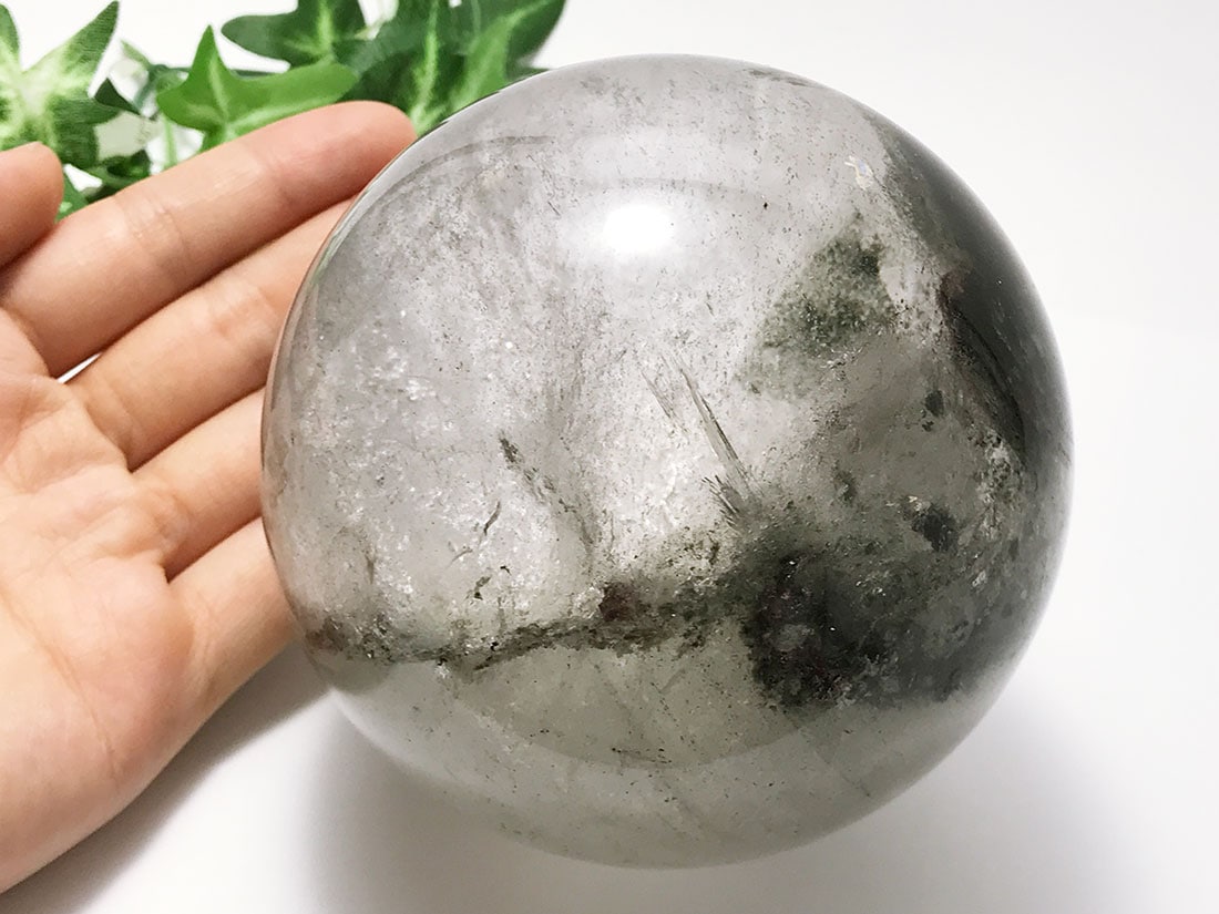 丸玉（ガーデンクォーツ） ガーデンクォーツ93mm丸玉/Garden Quartz