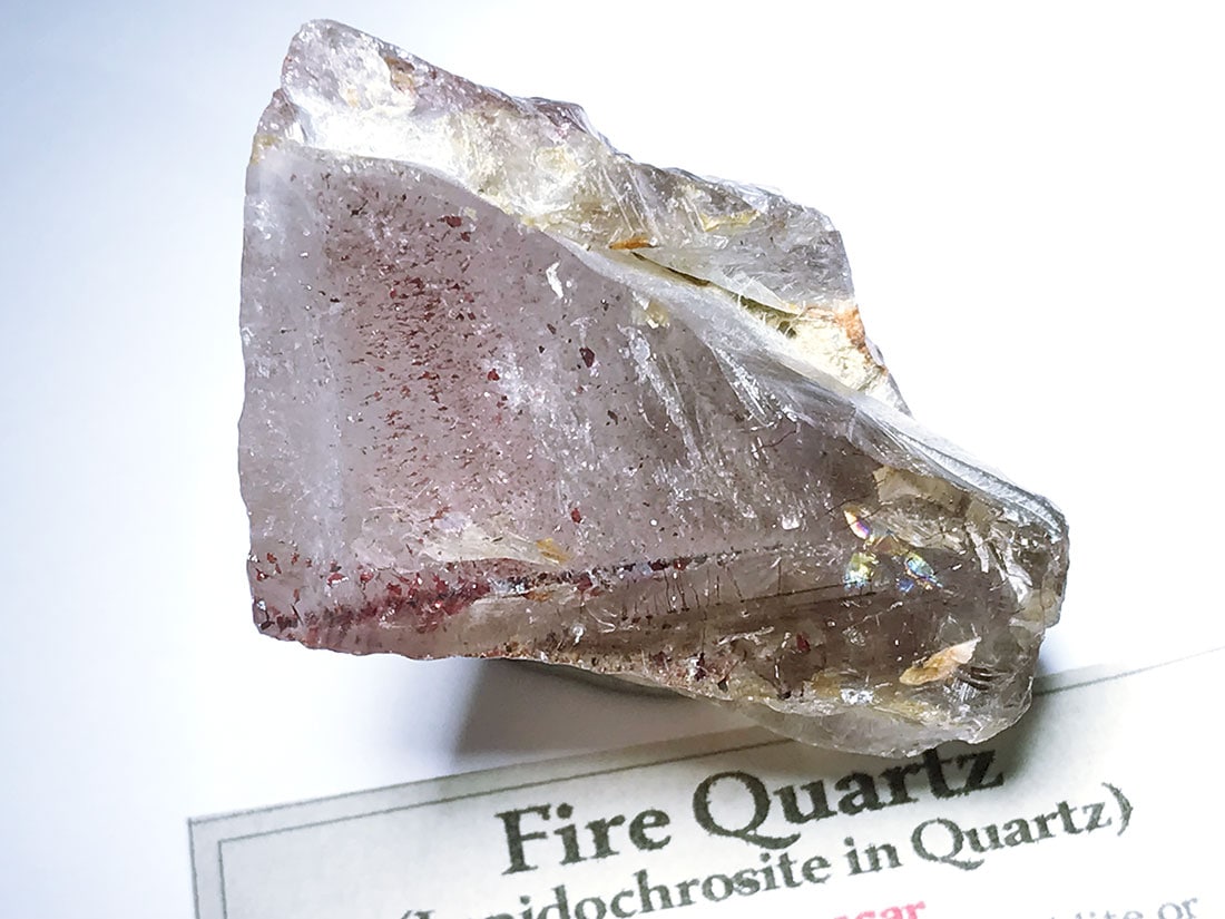 マダガスカル産  ファイアークォーツ ( レピドクロサイトinクォーツ )/Fire Quartz
