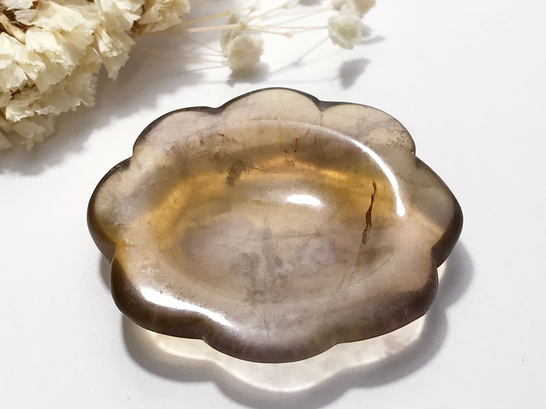 フローライト 花型小皿