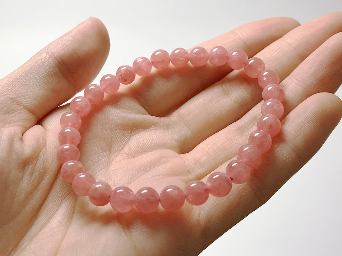 ロードクロサイト（インカローズ） ブレスレット 8-11mm ロードクロサイト（インカローズ） ブレスレット 8-11mm インカローズ