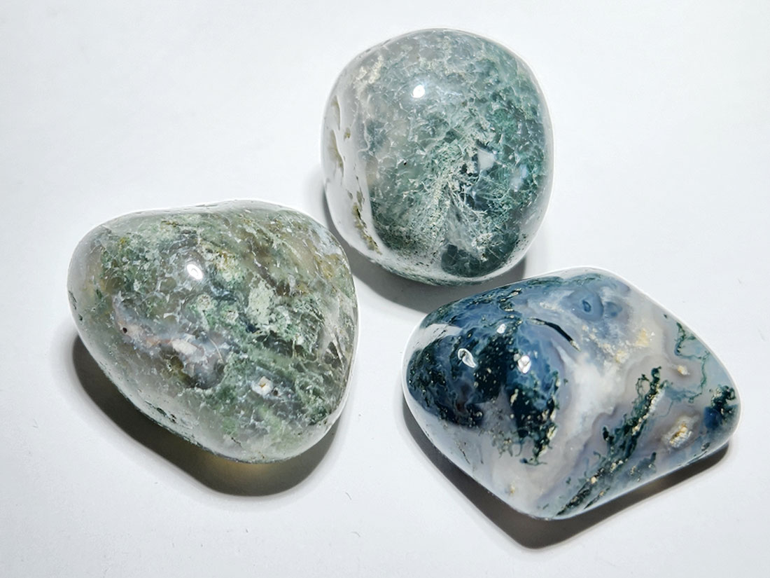 モスアゲート タンブル3個セット