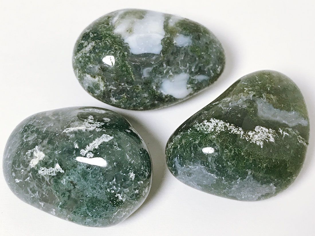 モスアゲート タンブル3個セット