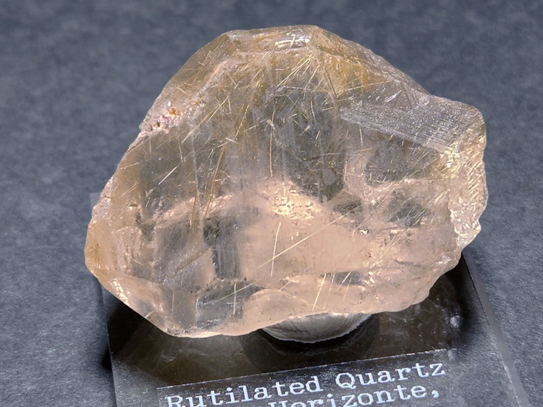 ブラジル産 ルチルクォーツ ( 金鉱石入り水晶 )/Rutilated Quartz
