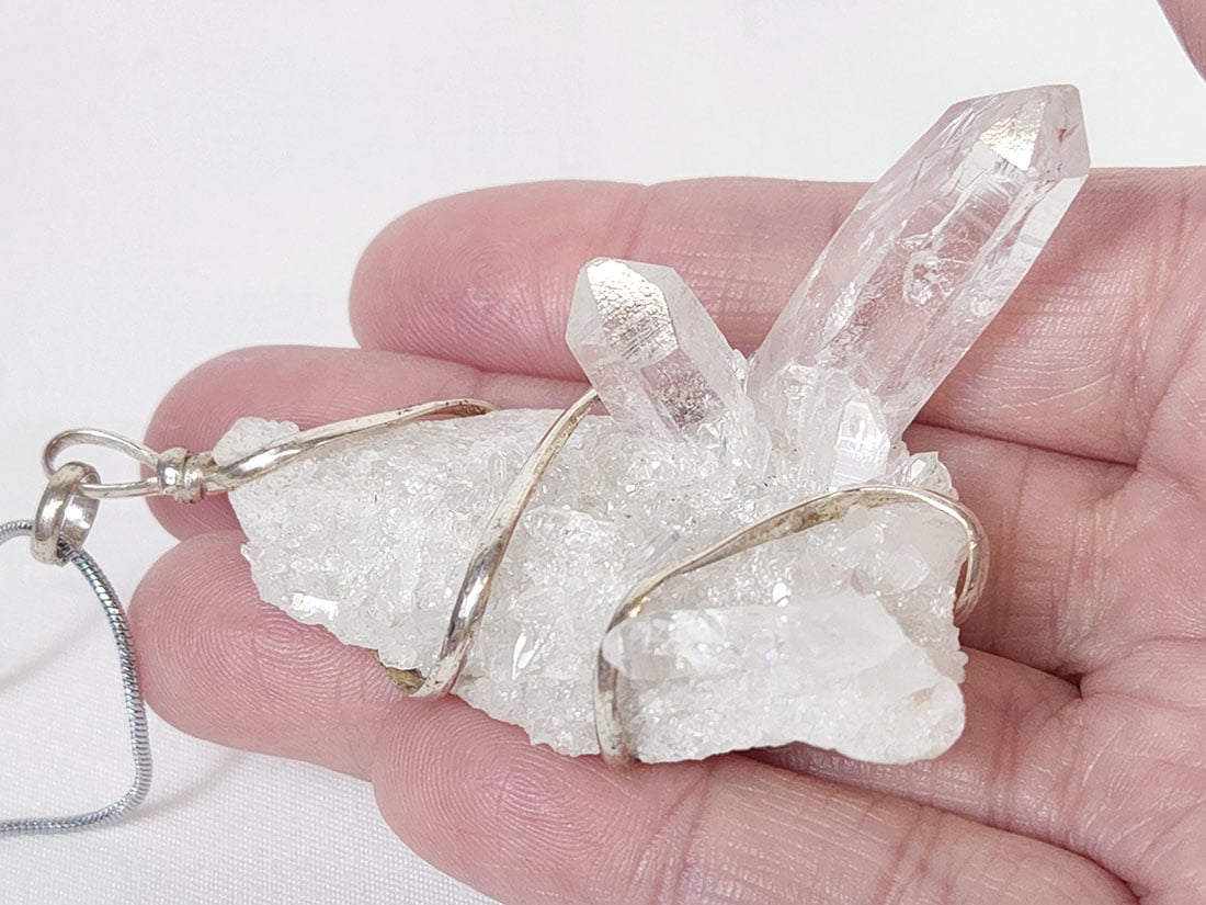 ヒマラヤ水晶 クラスター ペンダントトップ