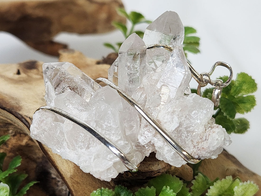 ヒマラヤ水晶 クラスター ペンダントトップ