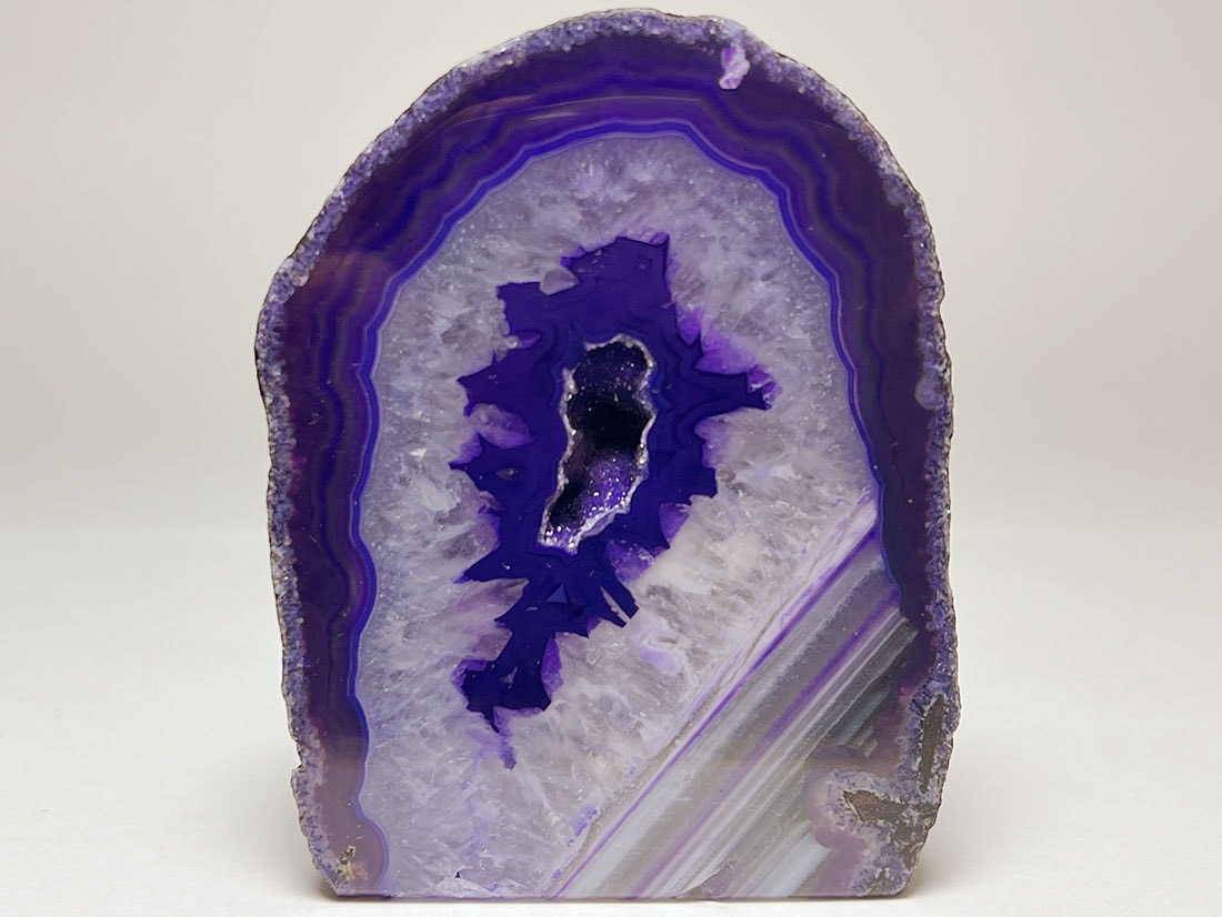 ブラジル産アゲートジオード パープル