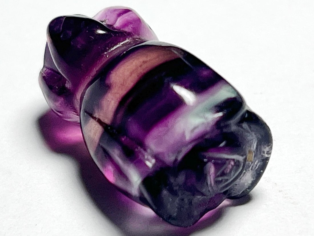 フローライト チューリップ彫刻