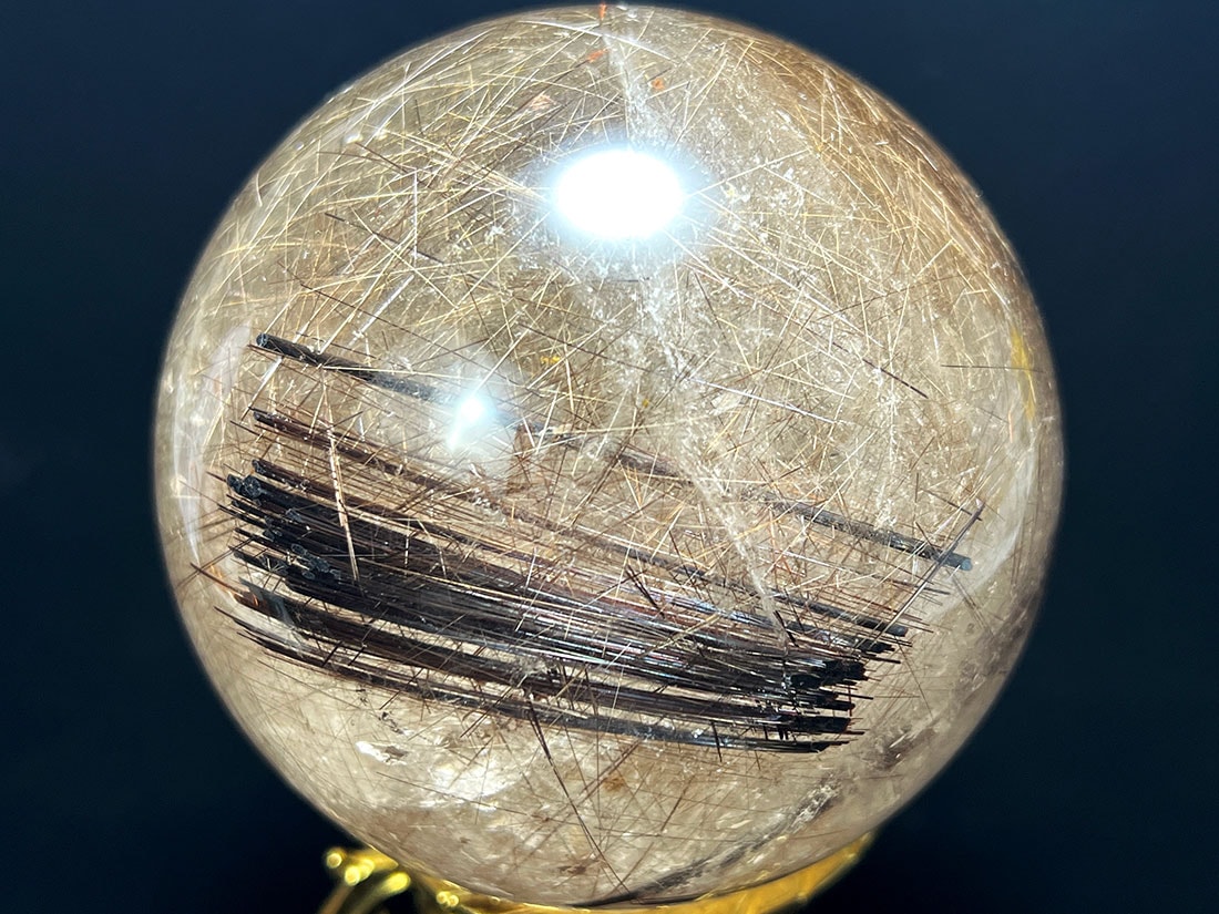 ルチルクォーツ 90mm丸玉