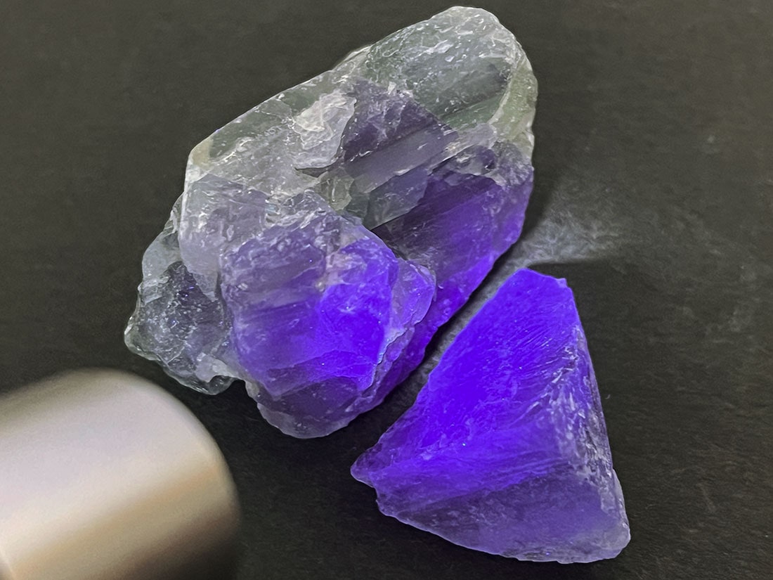 湖南省産フローライト ラフ2個セット