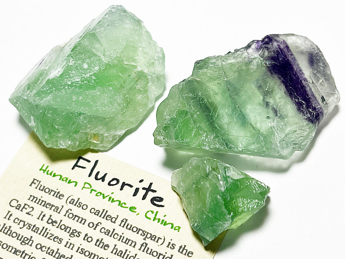 湖南省産フローライト ラフ3個セット