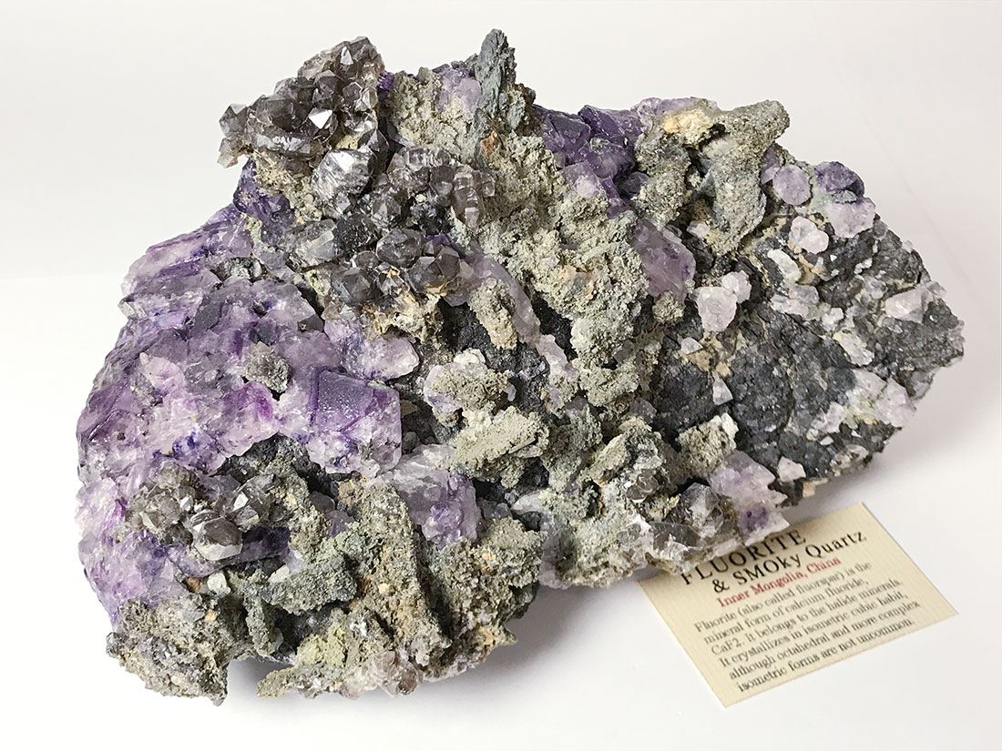 内モンゴル産フローライトwithスモーキークォーツ