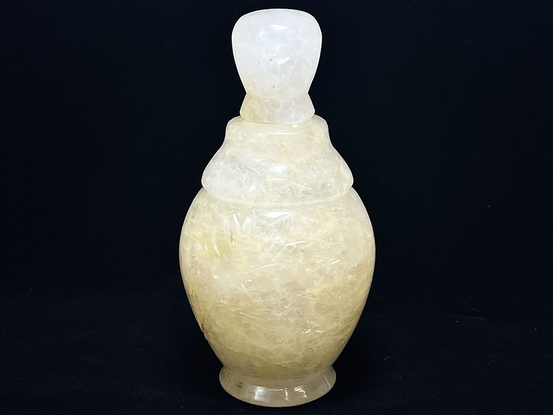 ヒマラヤ水晶 蓋付きボトル