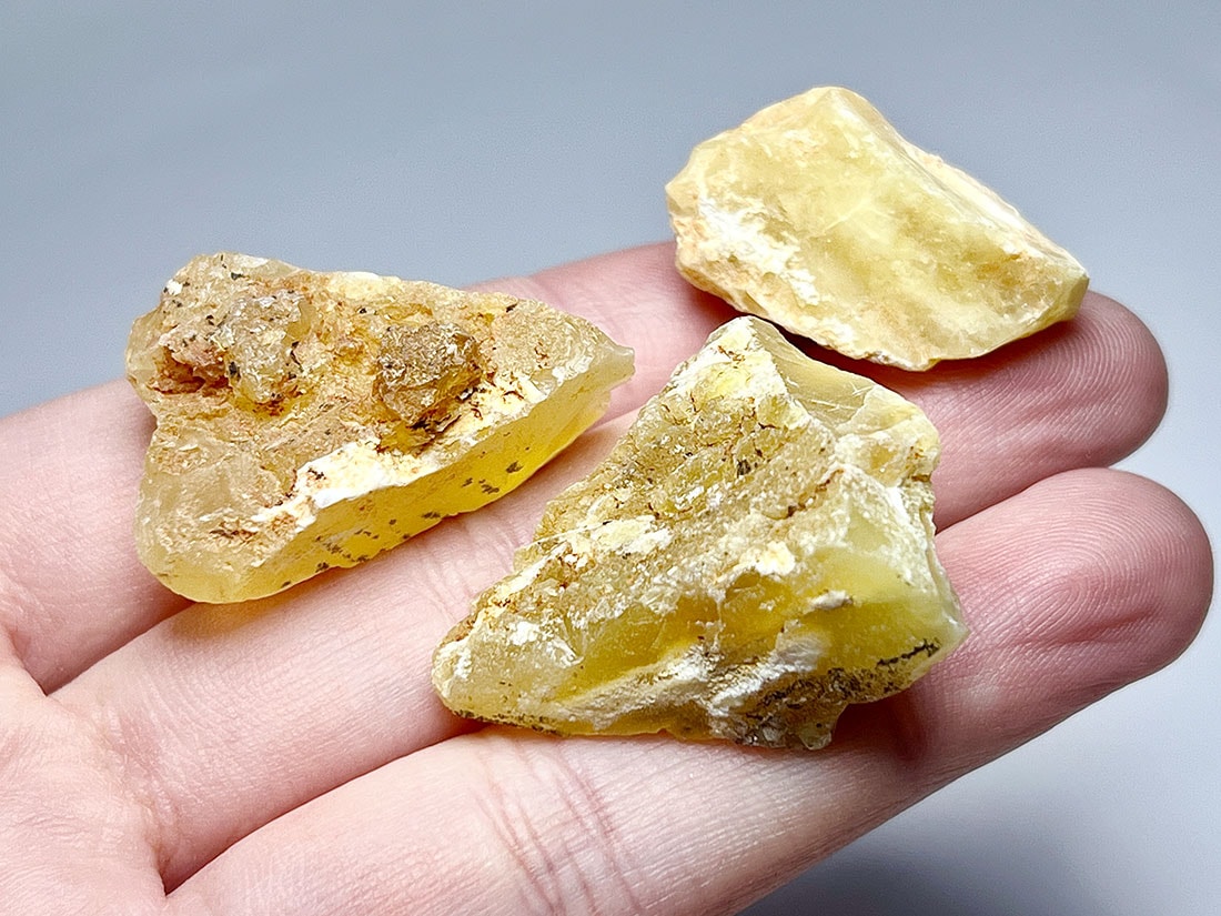 タンザニア産イエローオパール3個セット