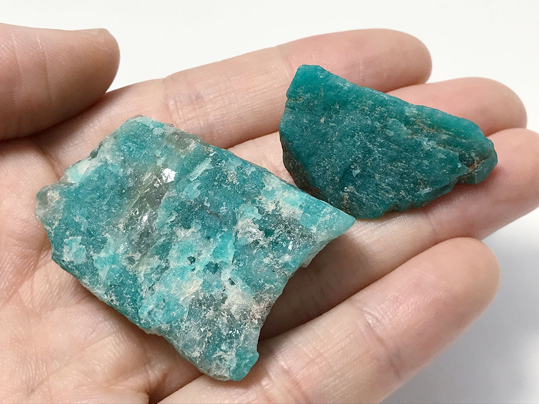 ブラジル産 アマゾナイト2個セット