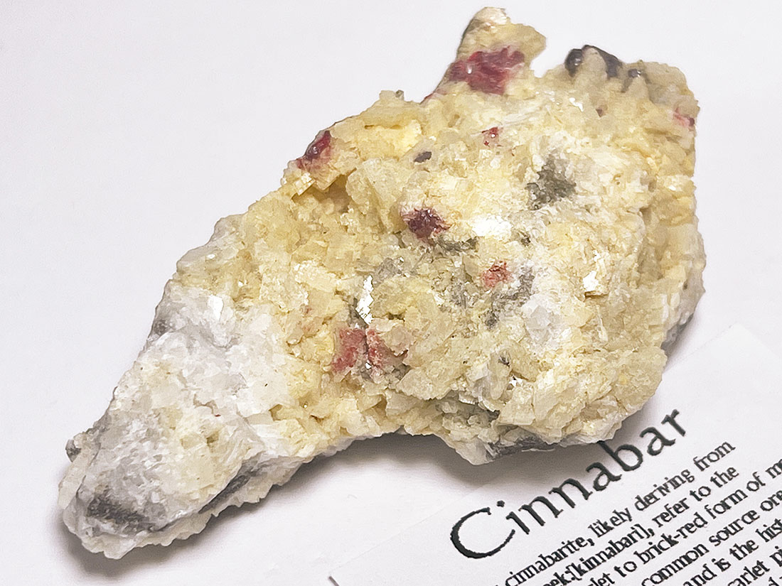 貴州省産シナバー(辰砂)/Cinnabar