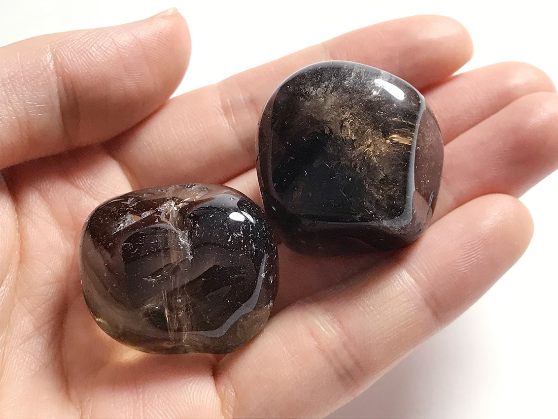 スモーキークォーツ タンブル 2個セット