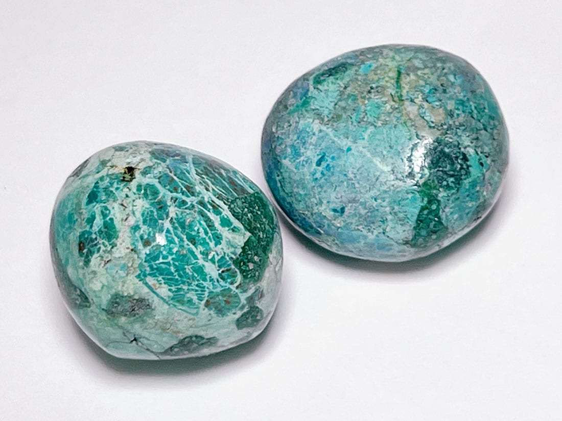 ペルー産クリソコラ タンブル2個セット