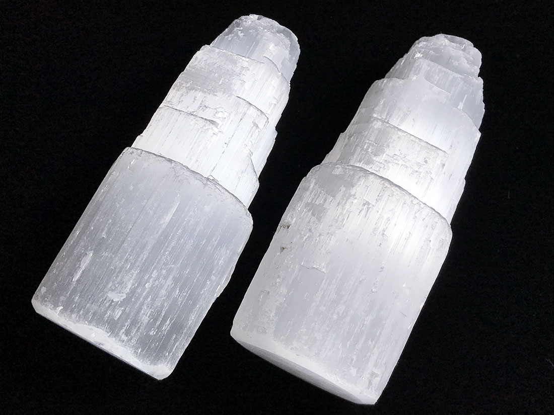 セレナイトタワー(8cm)/Selenite　2個セットアソート