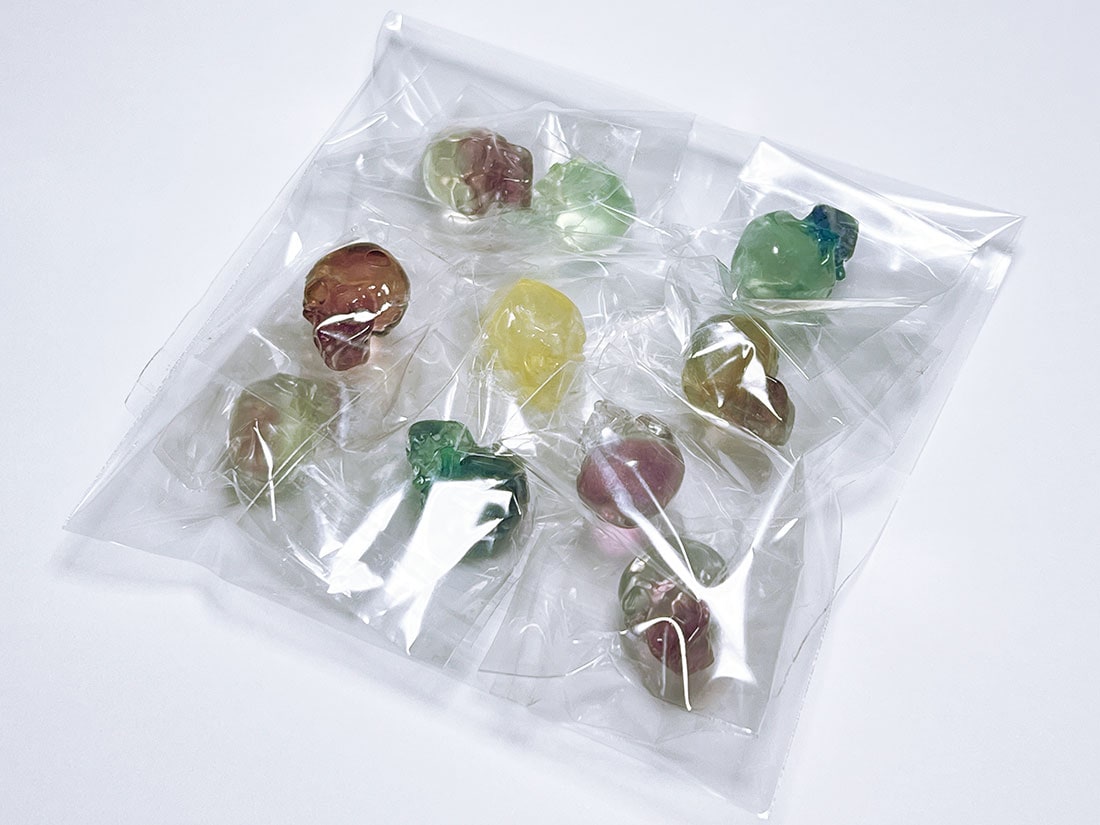 フローライト アニマル彫刻 ミニスカル 10個セット アソート