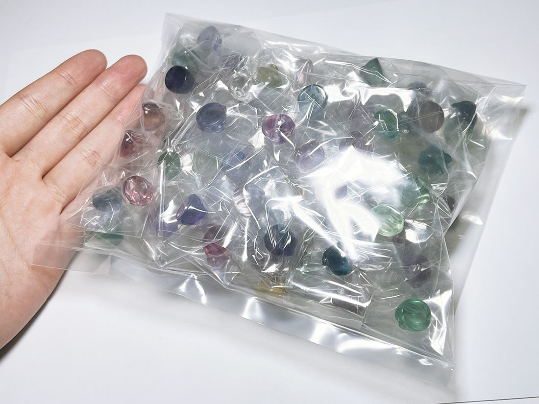 フローライト アニマル彫刻  雪うさぎ  100匹セットアソート