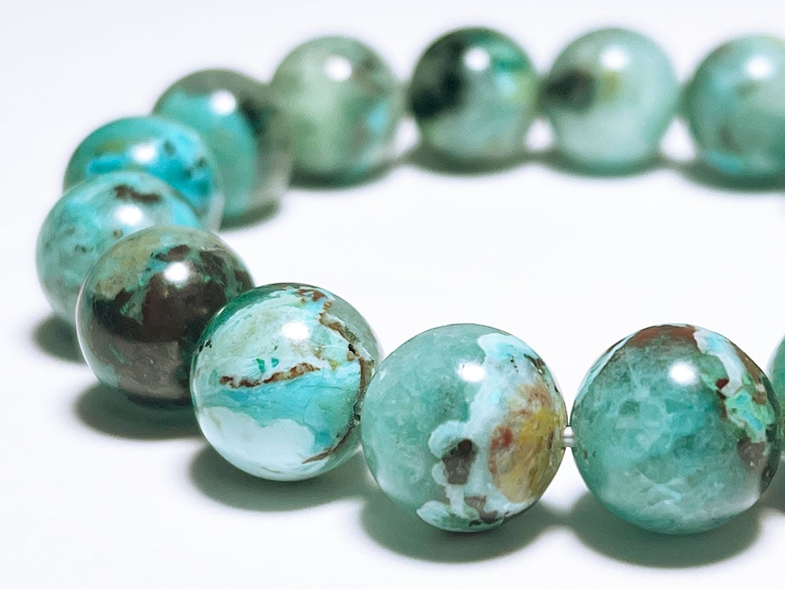 クリソコラ・クォーツ 12mmブレスレット