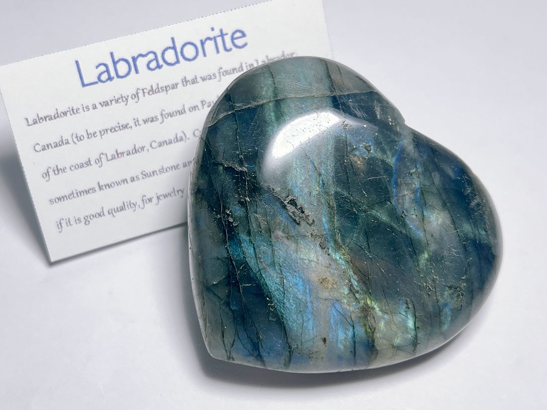 マダガスカル産ラブラドライト ハート