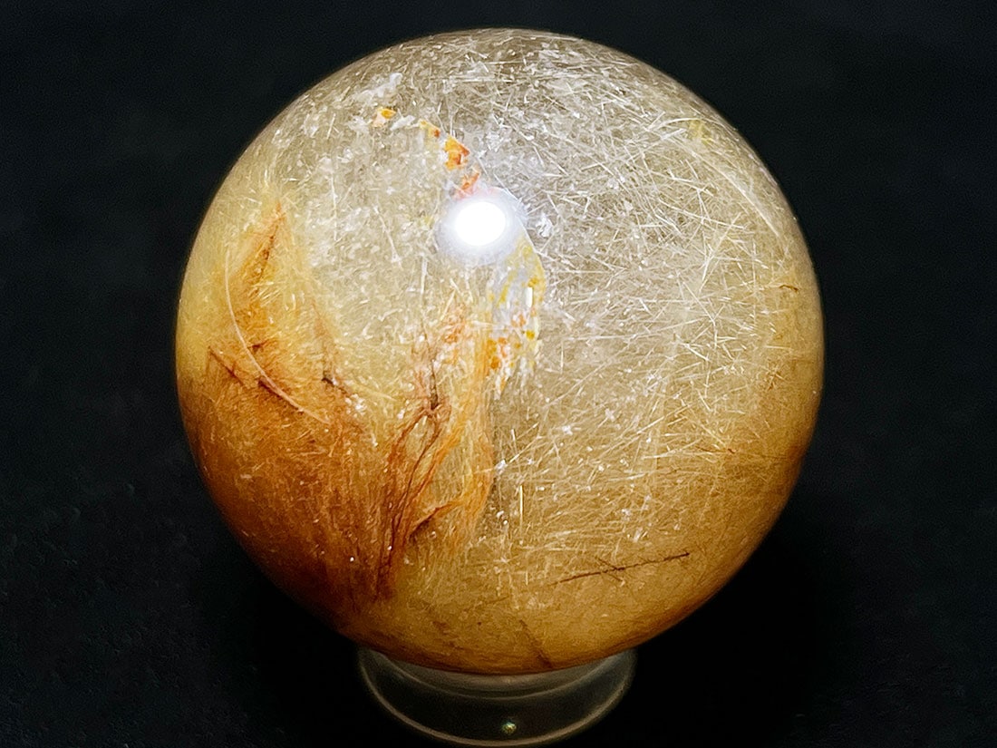 ルチルクォーツ 34mm丸玉