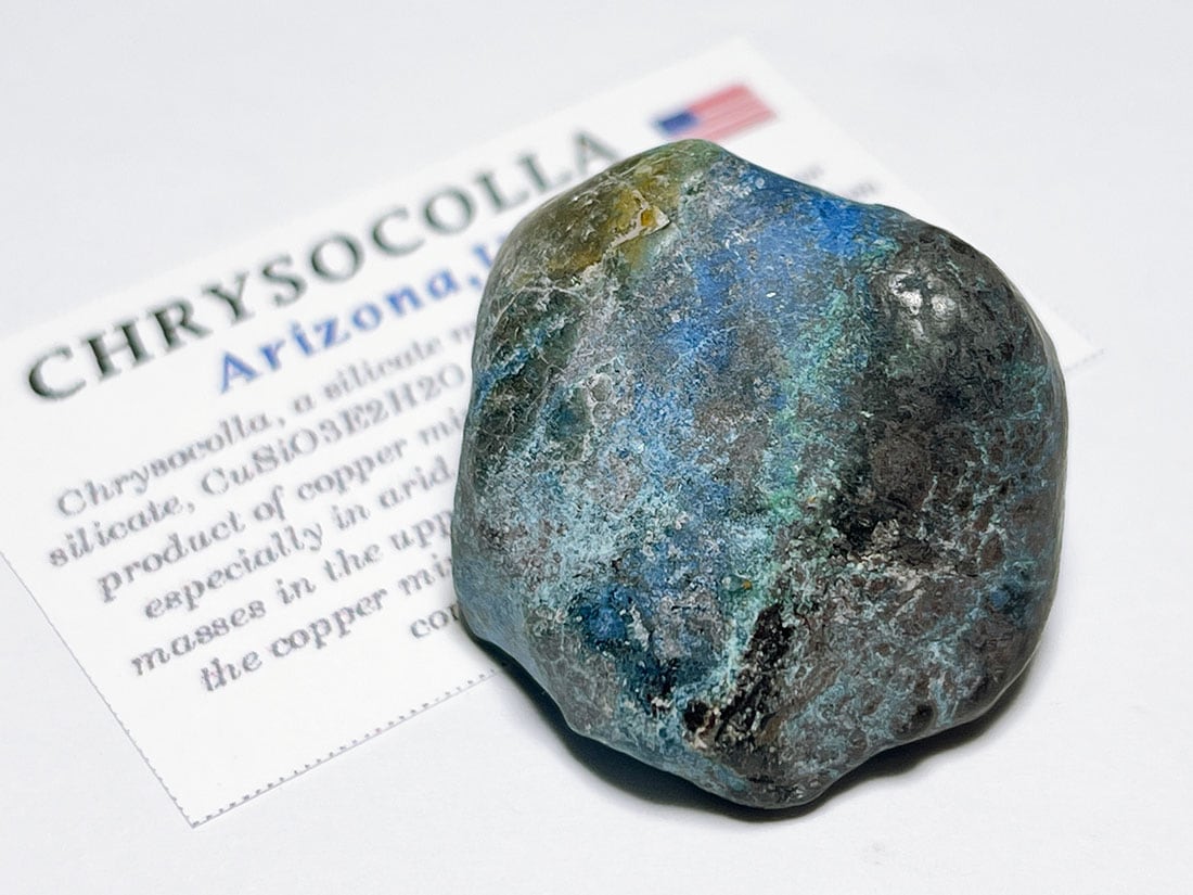 アリゾナ州産 シャッタカイト/クリソコラ タンブル