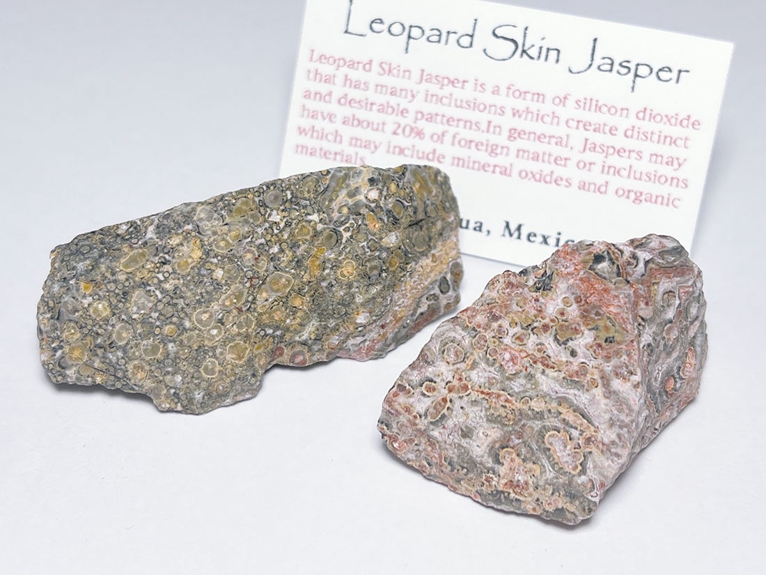 メキシコ産レオパードスキンジャスパー2個セット
