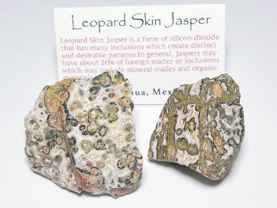 メキシコ産レオパードスキンジャスパー2個セット