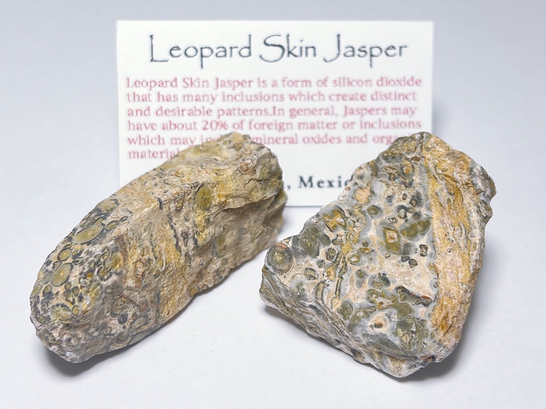 メキシコ産レオパードスキンジャスパー2個セット