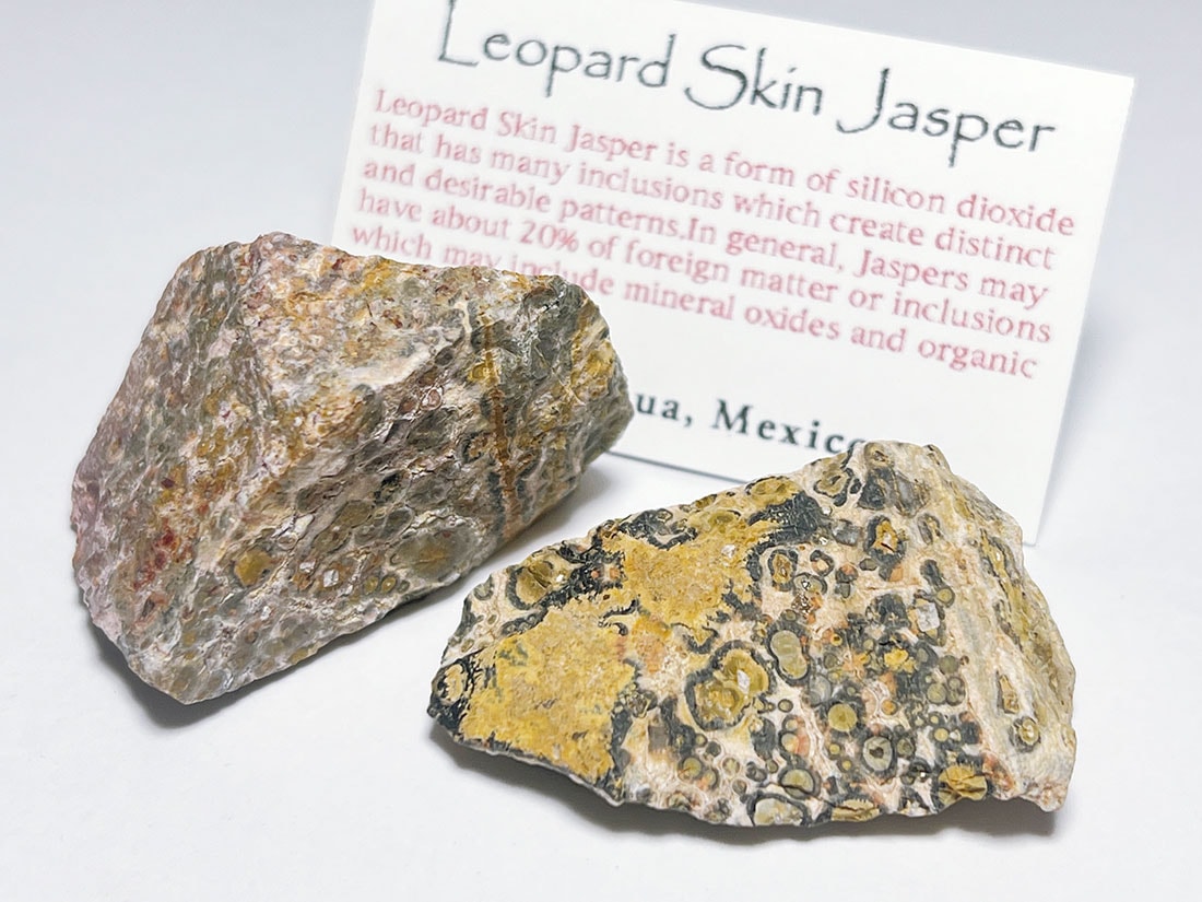 メキシコ産レオパードスキンジャスパー2個セット